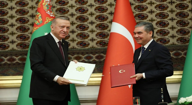 Cumhurbaşkanı Erdoğan Türkmenistan’da