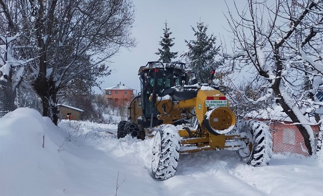 Giresun'da Kar Yağışı Etkili Oldu