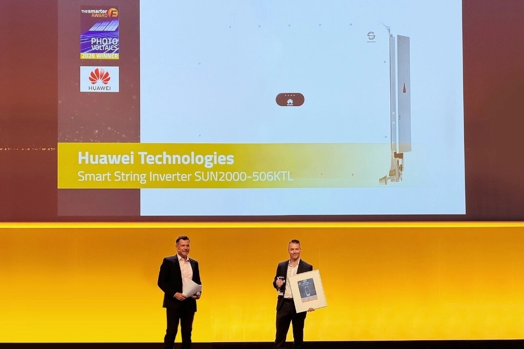 Huawei’nin Akıllı İnvertörü “smarter E AWARD 2026” Kazandı